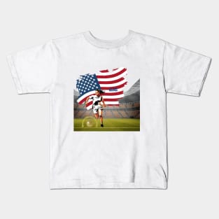 Unisex t-shirt, Women's World Cup t-shirts, USA soccer t-shirts, football t-shirts, women’s sport, empowerment, supporting female athletes Kids T-Shirt